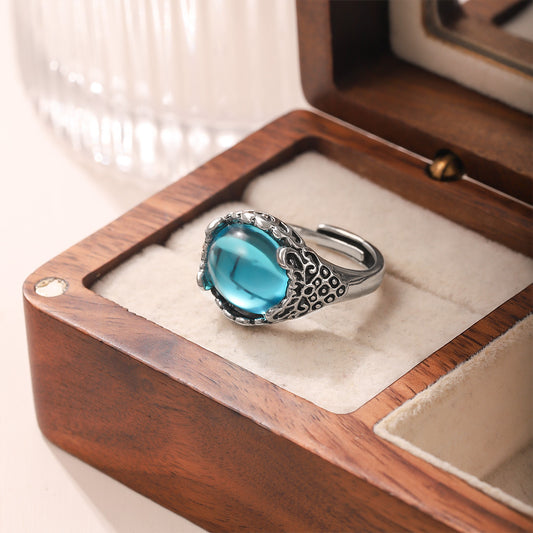 Alloy Butterfly Retro Ethnic Style Hollow Pattern Open Ring