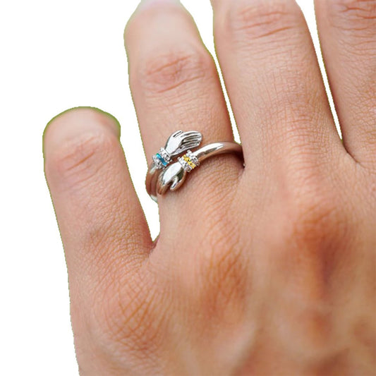 Embrace The Personalized Birthday Stone Ring With Both Hands